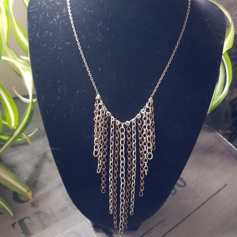 Boho Mixed Metals Layering Necklace